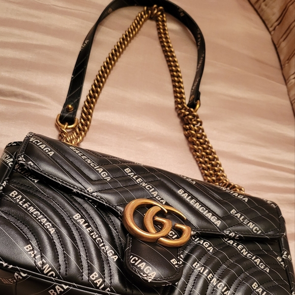 Gucci Balenciaga Marmont Handbag- Limited Edition 'Hacker' Collaboration - Picture 5 of 6